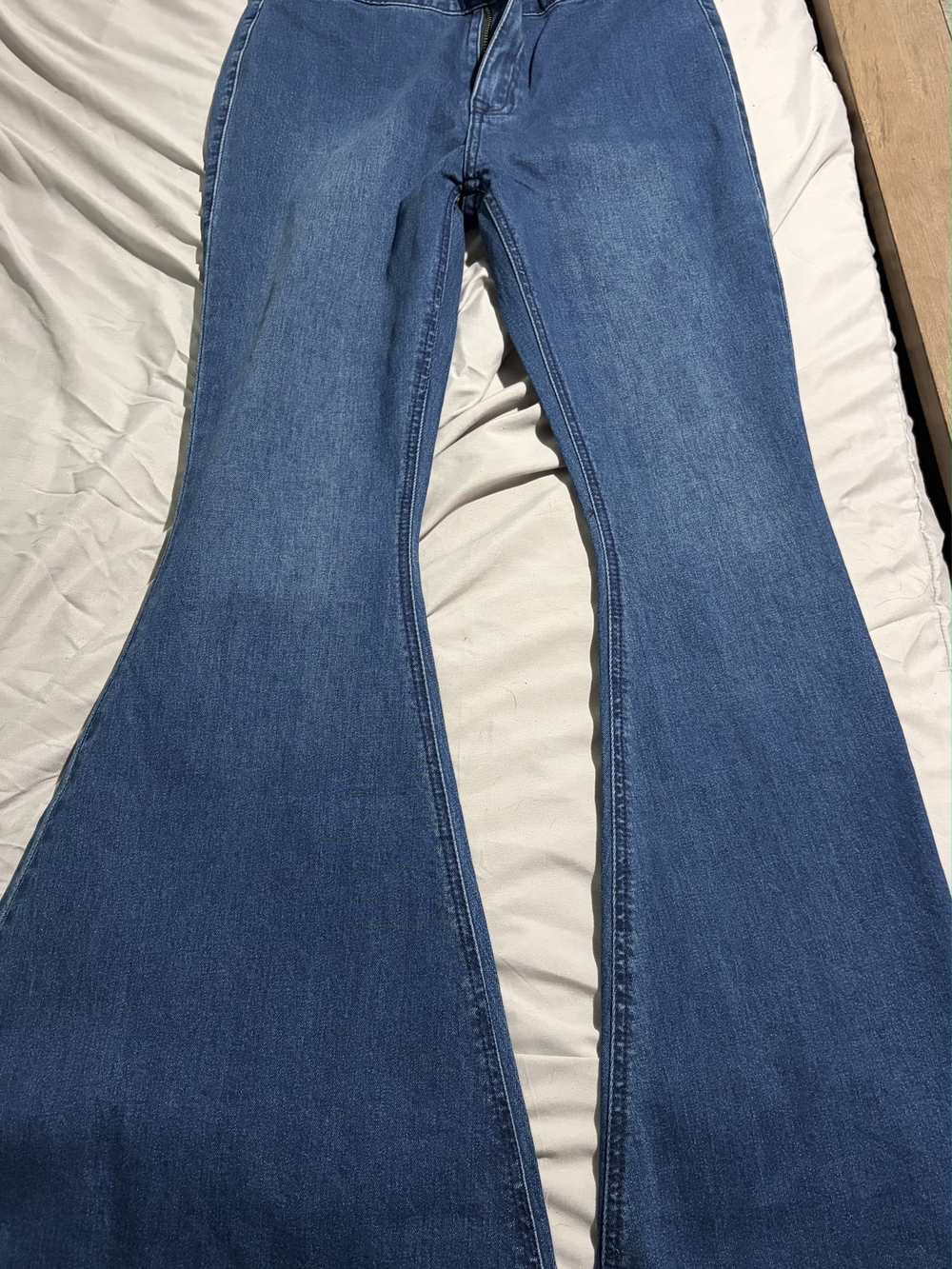 Rock Revival Blue Flare Wide-Leg Jeans